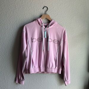 💖Bebe Pink Cloud Lightweight Full Zip Hooded Jacket